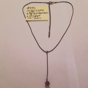 ✅972 Rachel NYC RARE Elegant Gorgeous Ruby Necklace